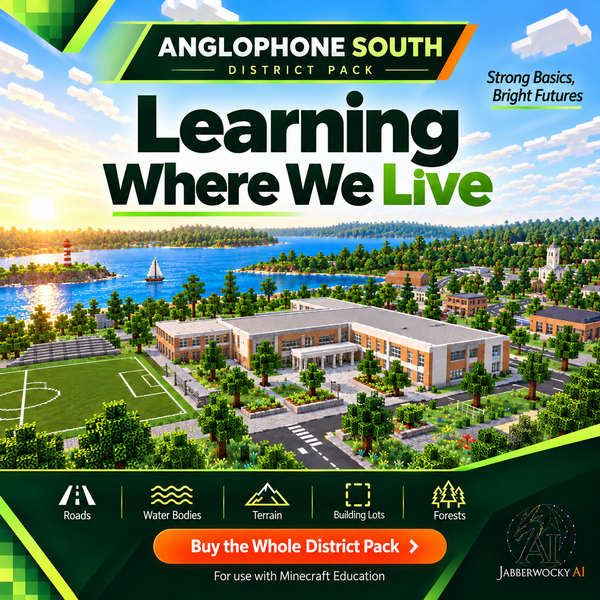 Learning Where We Live Anglophone SOUTH Collection for use with Minecraft Education cover