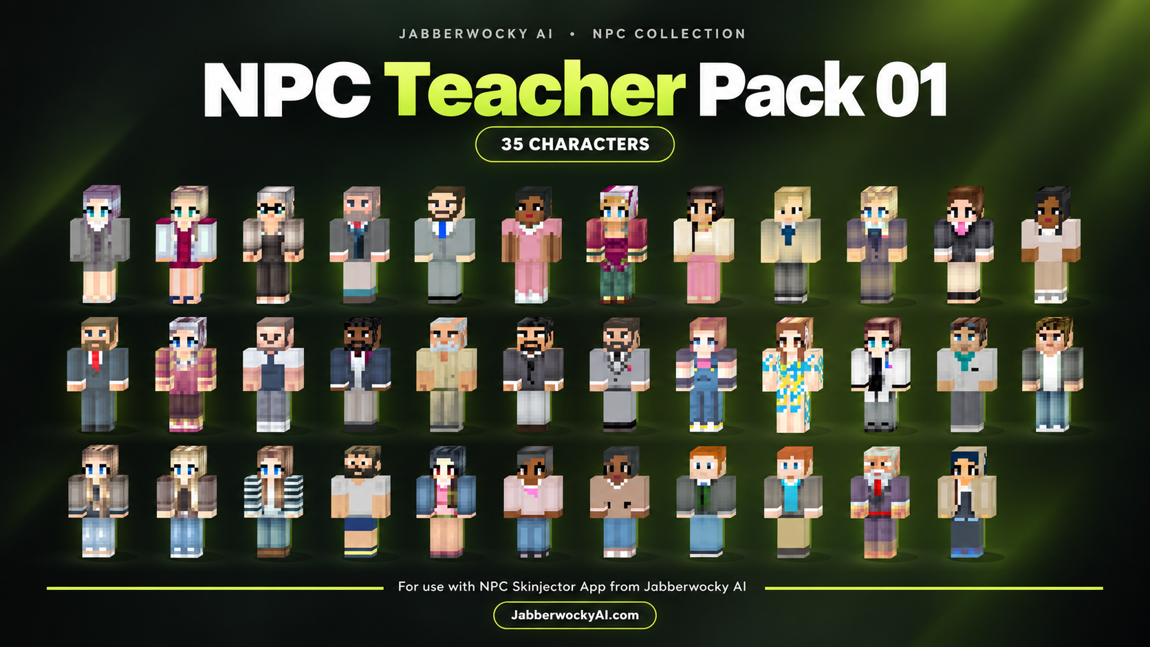 NPC Teacher Pack 01 (For educator use with NPC Skinjector App) cover